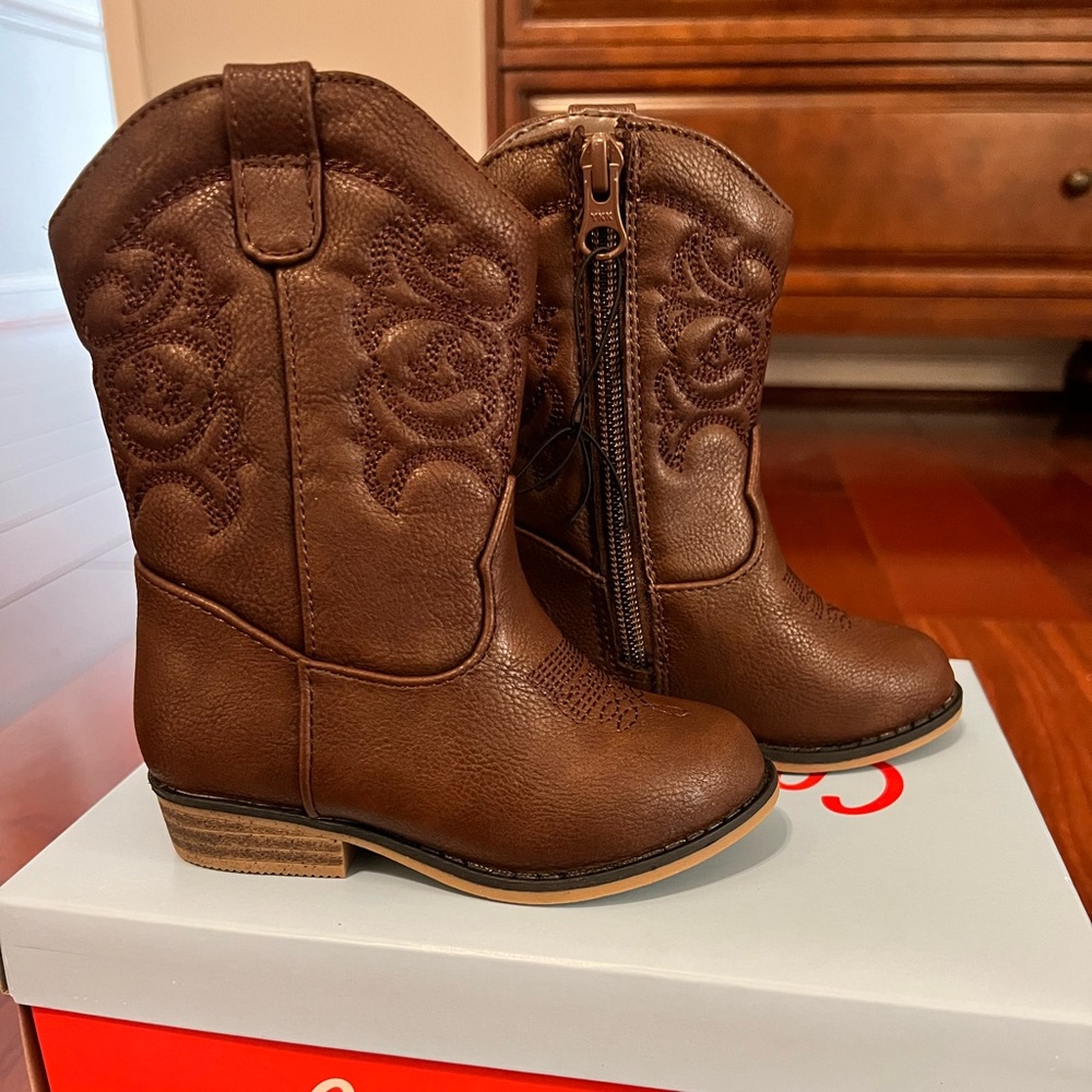 Cat & Jack Toddler Girl Memphis Boots 7, New